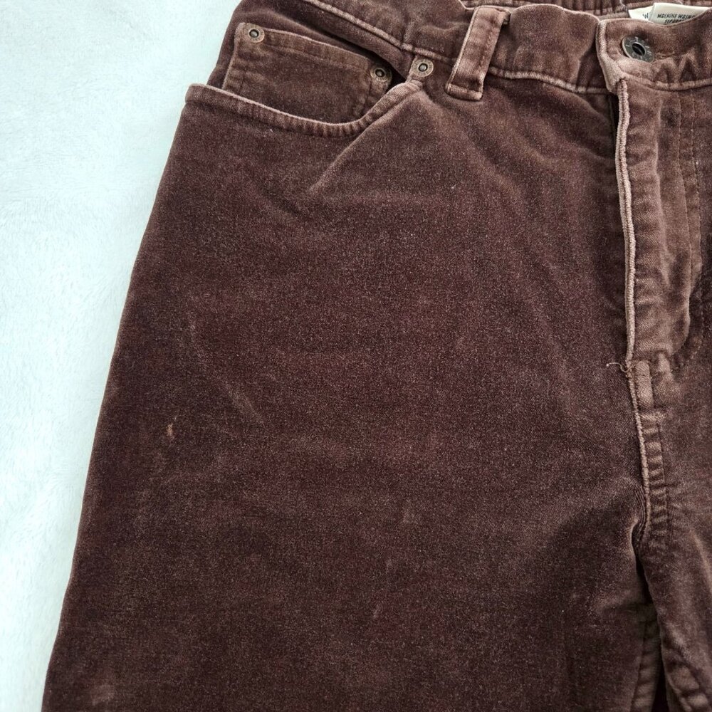 LL Bean Brown Corduroy Pants Sz 6 Straight Leg Gorpcore Y2K Granola Academia - Picture 6 of 12